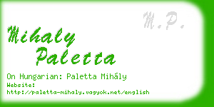 mihaly paletta business card